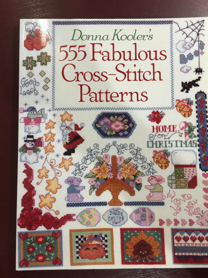 Donna Kooler 555 Fabulous Cross Stitch Patterns Vintage 1995 Counted Cross Stitch Book Sterling Publishing