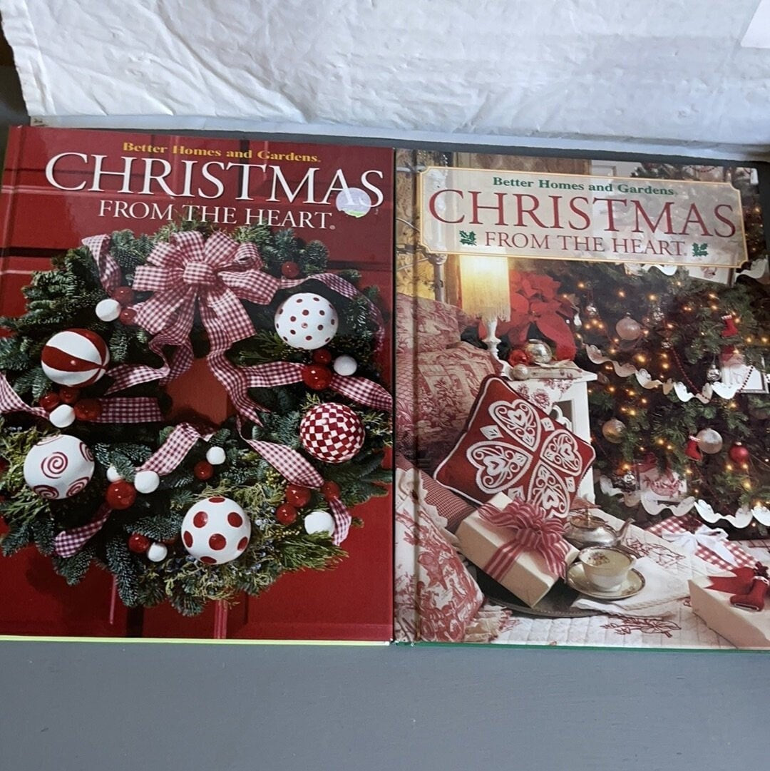 Better Homes and Gardens Christmas From The Heart 2000 & 2001 Hardcover Crafting Books