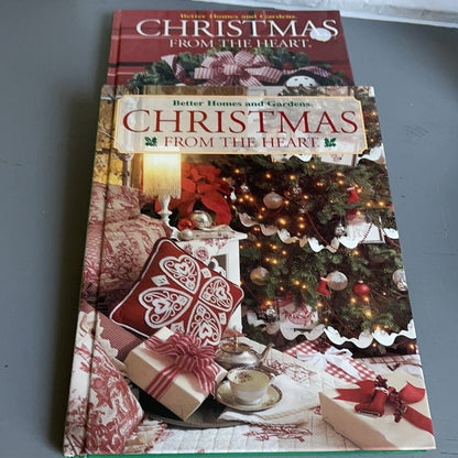 Better Homes and Gardens Christmas From The Heart 2000 & 2001 Hardcover Crafting Books