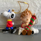 Peanuts Snoopy & Linus Charles Schultz Pair of Christmas Ornaments