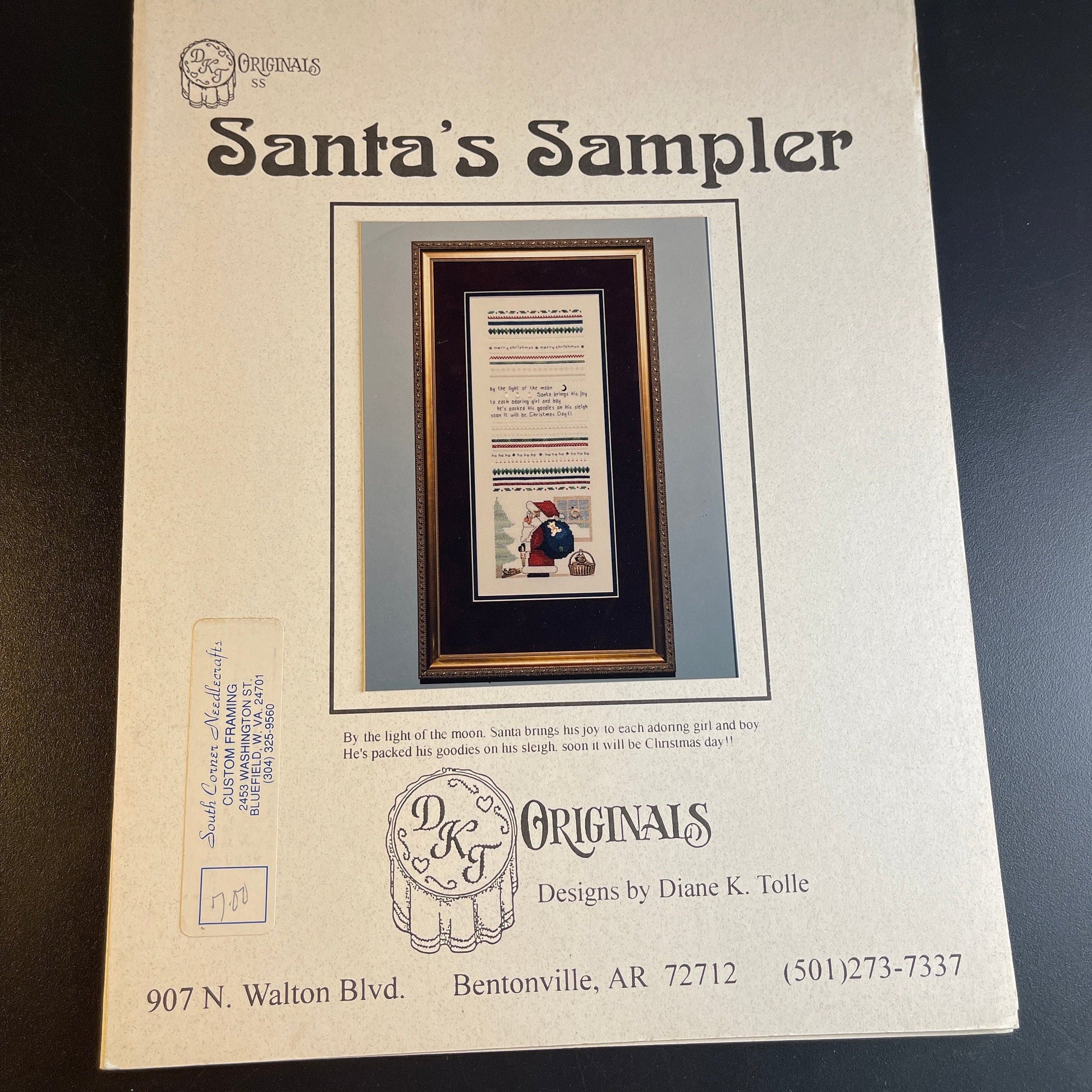 DKT Originals Set of 2 Believe & Santa&#39;s Sampler vintage 1994counted cross stitch chart