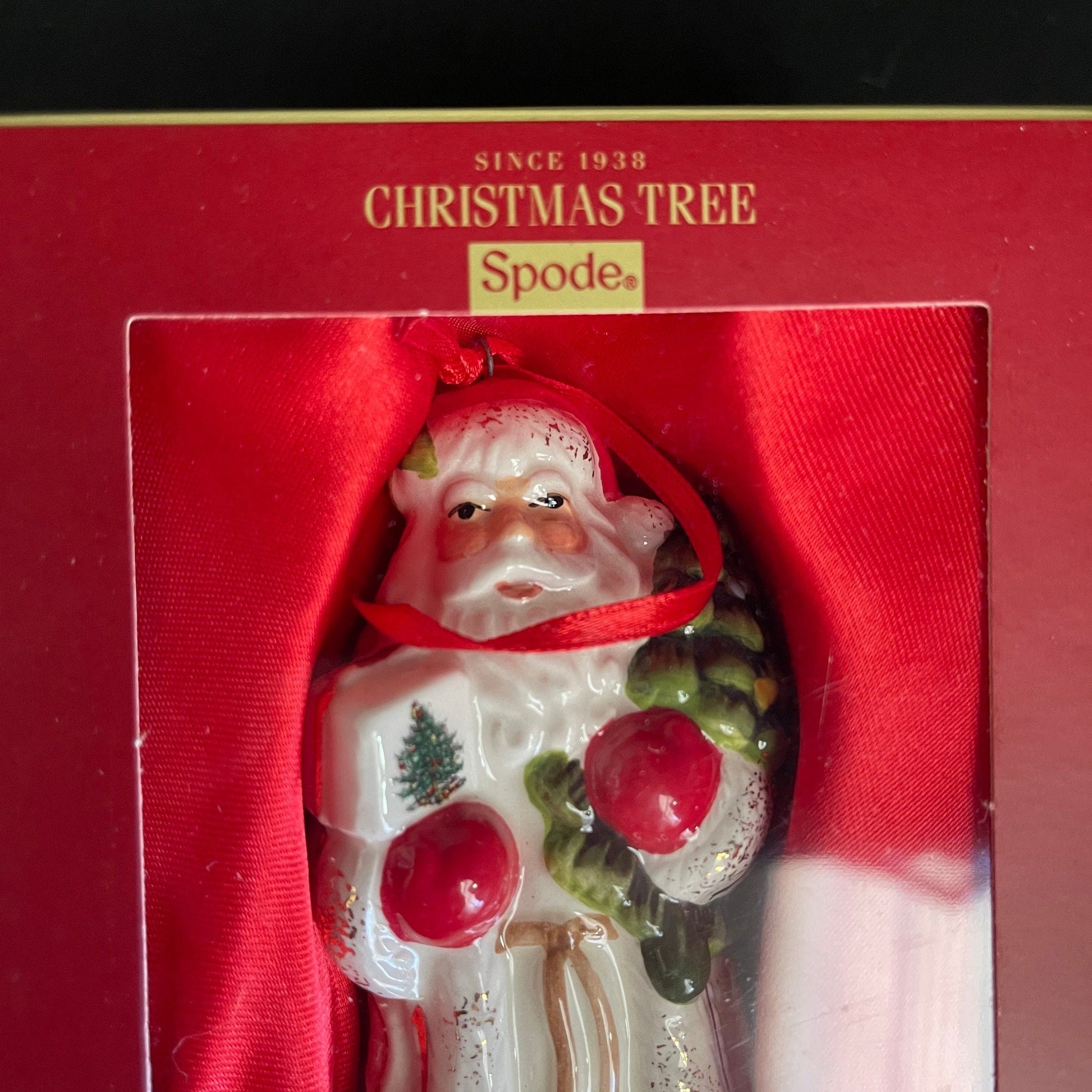 Spode Christmas Tree choice of Santa Clause or Train Engine porcelain ornaments see pictures and variations*