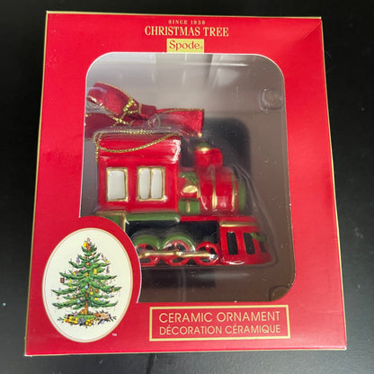 Spode Christmas Tree choice of Santa Clause or Train Engine porcelain ornaments see pictures and variations*