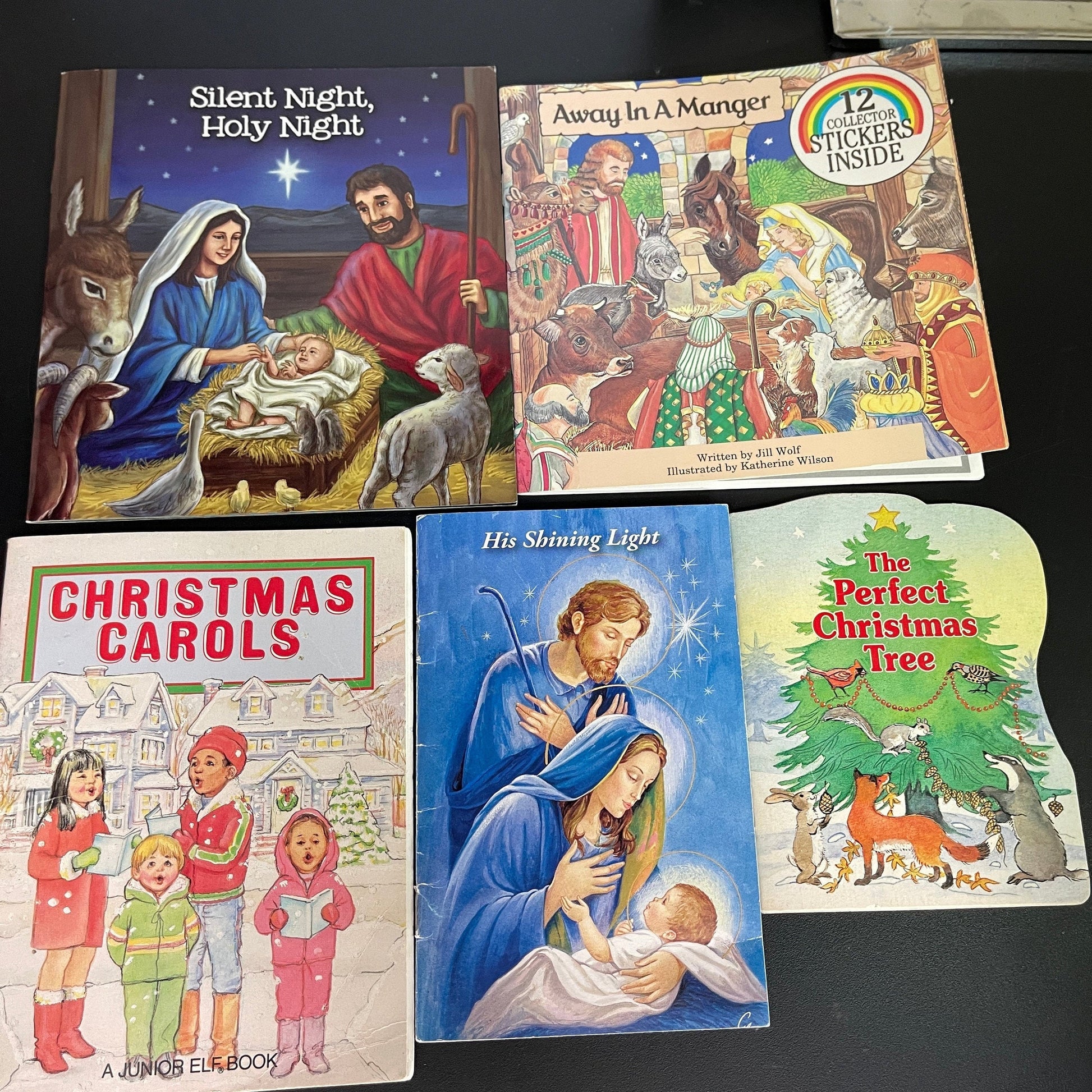 Christmas Storybook set of 5 vintage collectible paperback childrens books