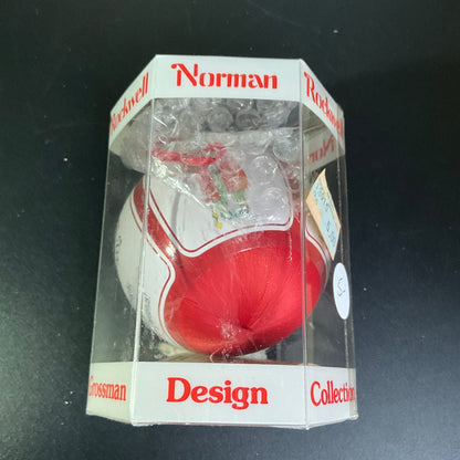 Norman Rockwell from the Dave Grossman Design Collection Limited Edition Dated 1982 Satin Ball Ornament