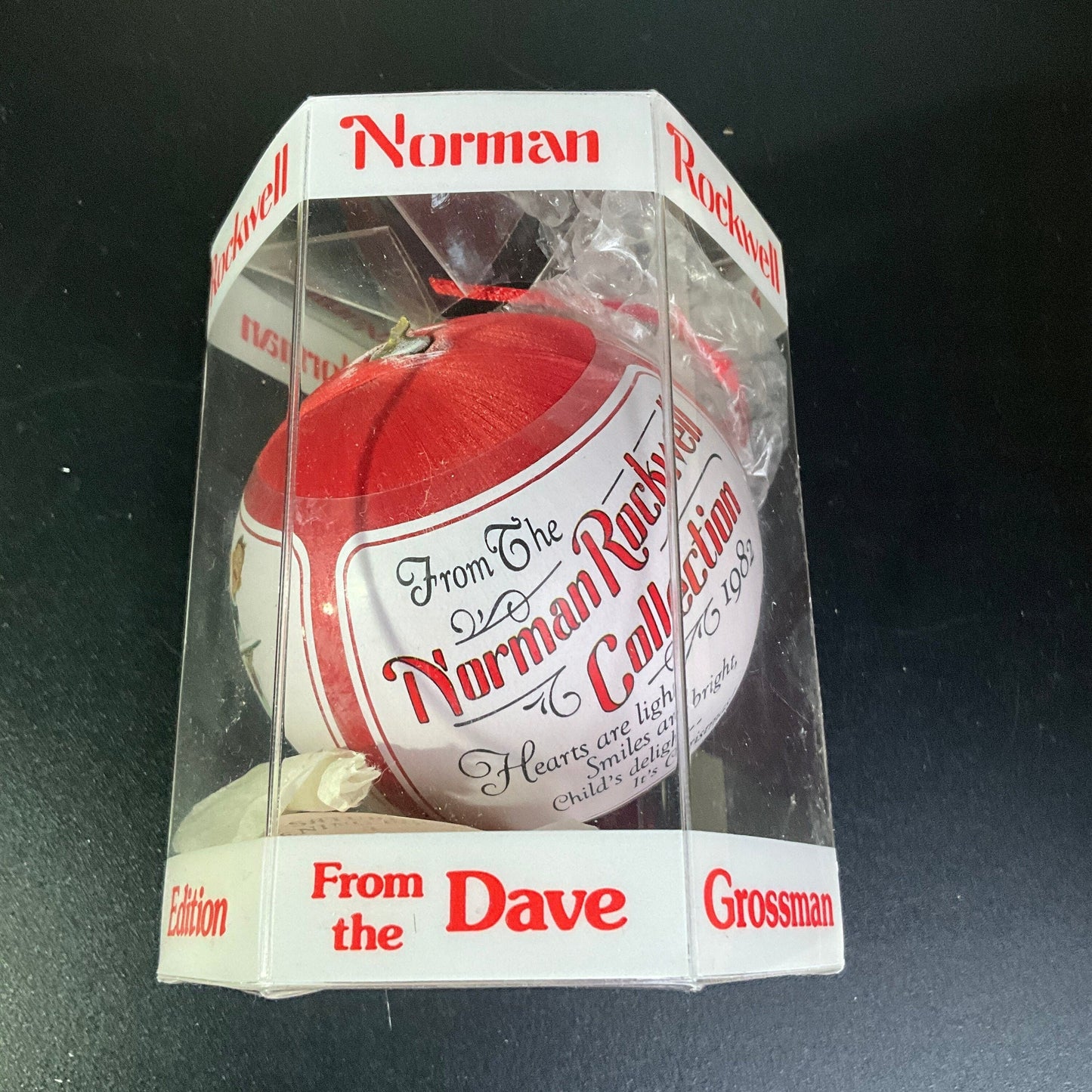 Norman Rockwell from the Dave Grossman Design Collection Limited Edition Dated 1982 Satin Ball Ornament