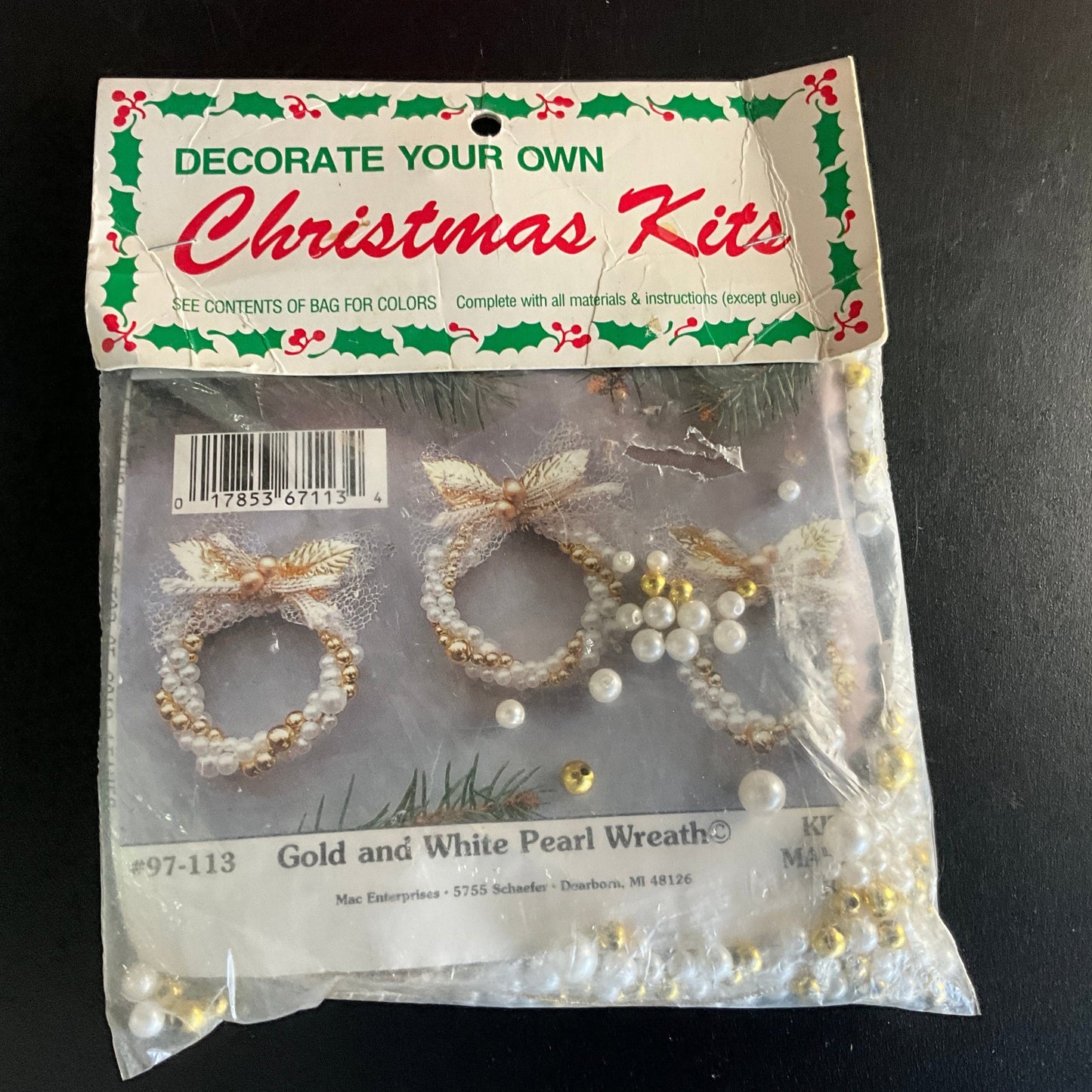 Merri Mac Beaded Wreath Make Your Own Christmas Kits