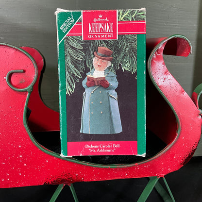 Hallmark choice Dickens Caroler Bell Keepsake Ornaments see pictures and variations*