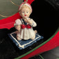 Ashton Drake Yolanda Blaka Jill Doll holding Teddy Bear porcelain ornament