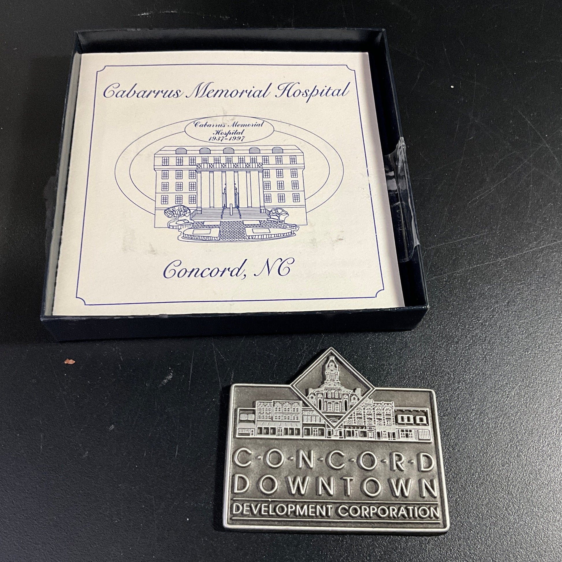 Cabarrus Memorial Hospital Concord, NC downtown development Corp. collectible pewter ornament