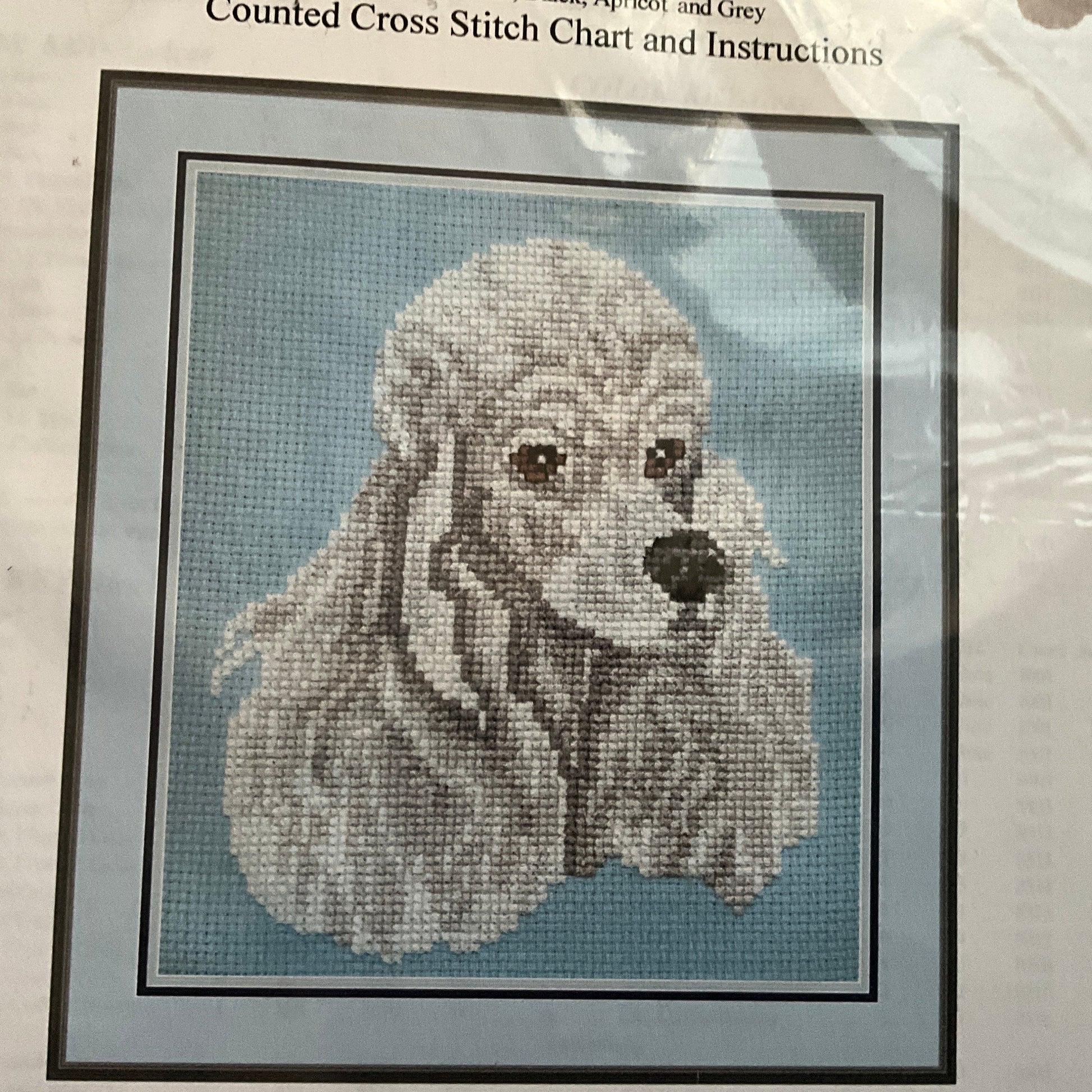 Pegasus Originals Poodle vintage 1999 counted cross stitch chart