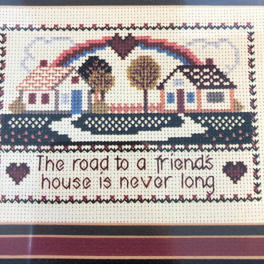 Road To A Friend, Designs For The Needle, No 7705, Counted Cross Stitch Kit, 5 by 7 Inches