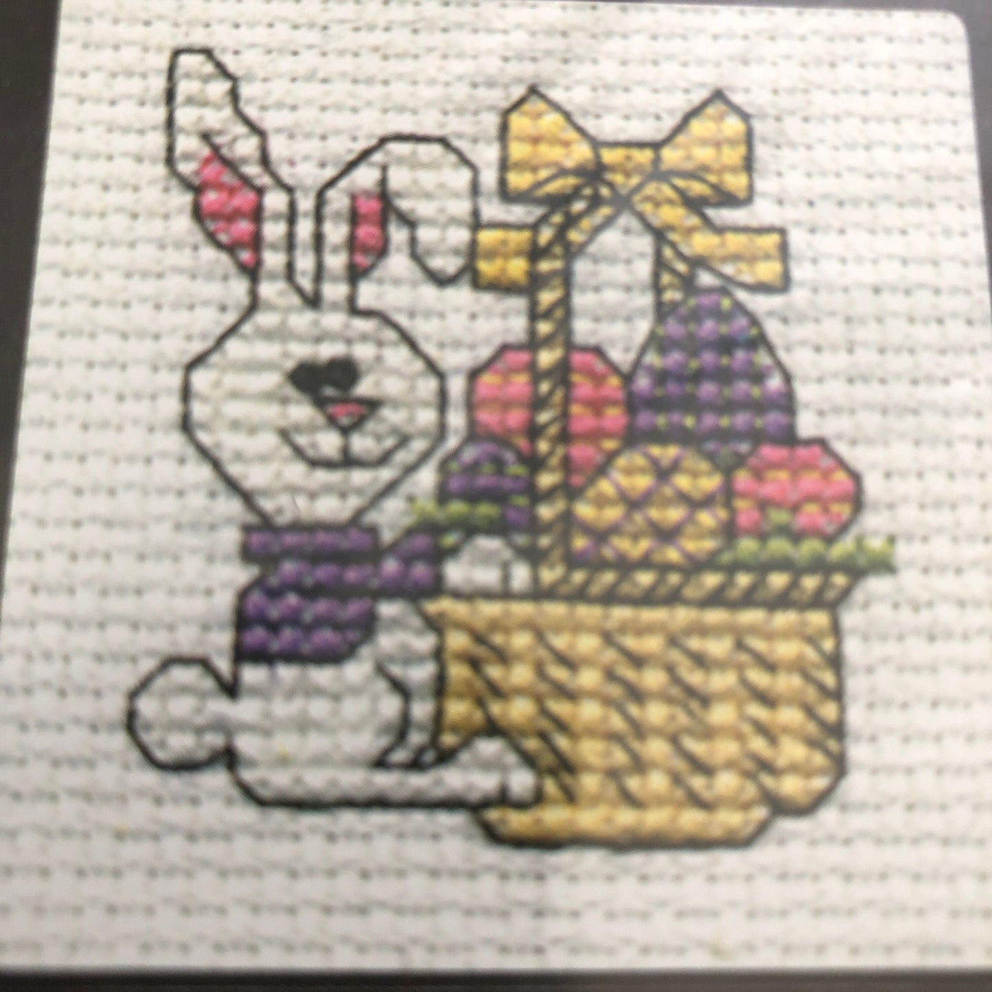 Plaid Bucilla, Set of 5, Easter Basket, Uncle Sam, Father&#39;s Day, Kitty, Easter Bunny, 2011, Counted Cross Stitch Kits with Frames*