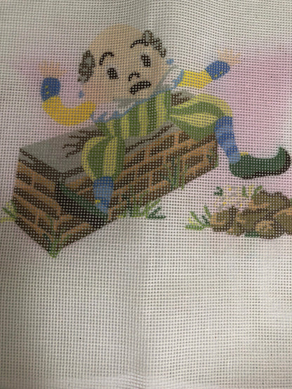 Humpty Dumpty Printed canvas for needlepoint