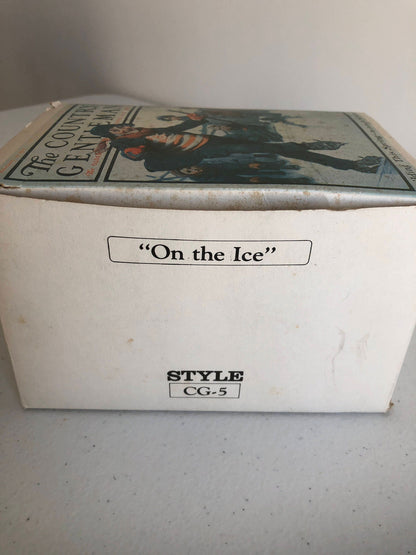 Norman Rockwell, &quot;On The Ice&quot;. Limited Edition of 7500, Vintage 1982, Figurine