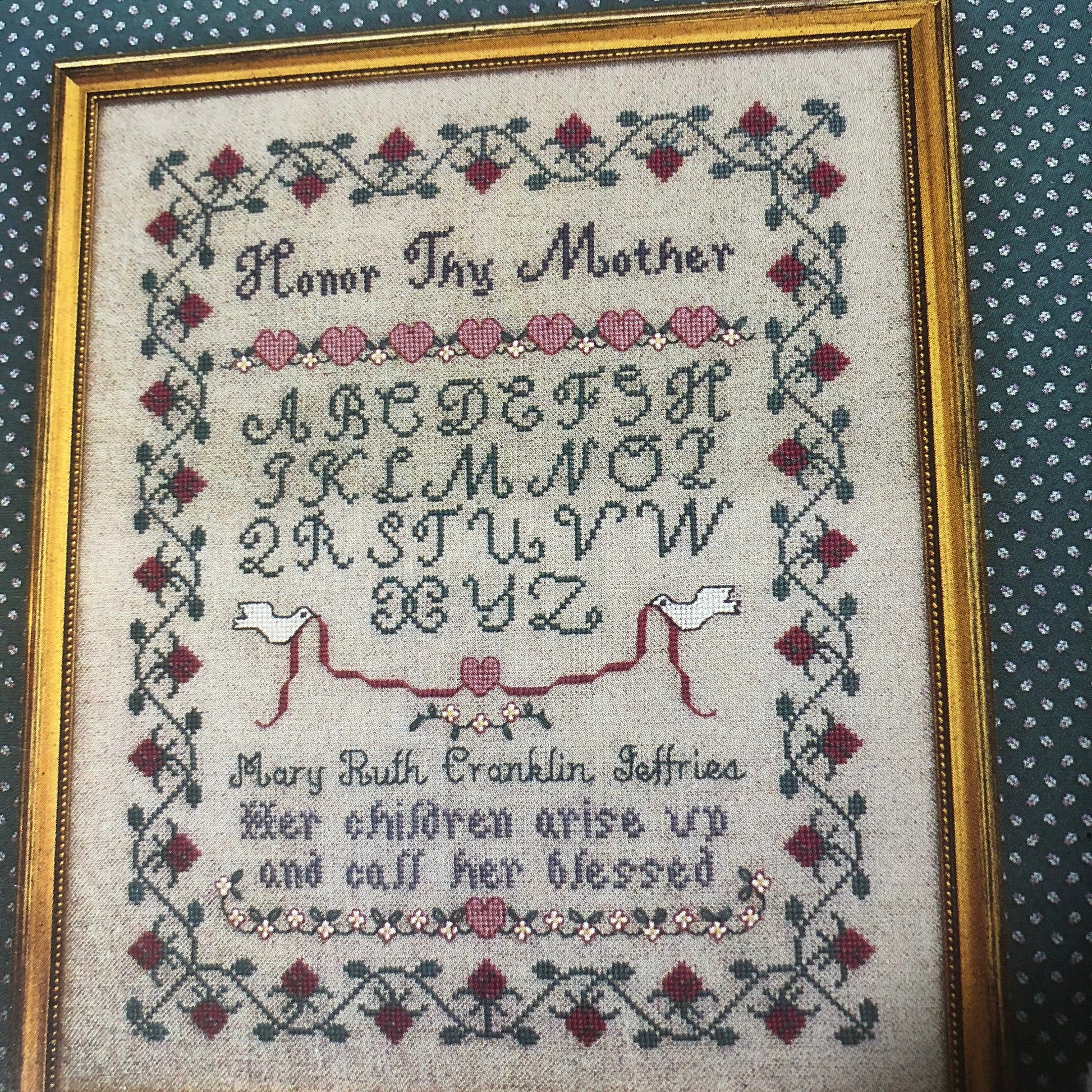 Margaret & Margaret, Honor Thy Mother Sampler, By Margaret McKee, Vintage 1992* *Counted Cross Stitch Chart