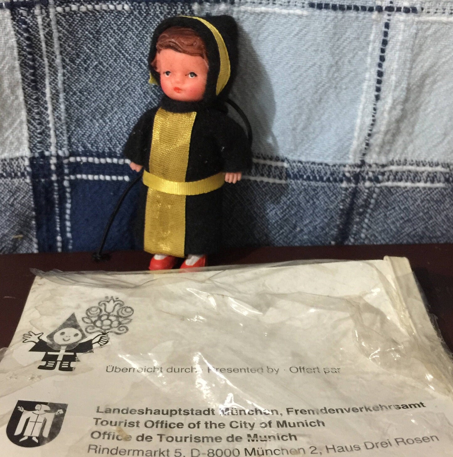 The &quot;Munhchner Kindl&quot; the little Munich child is the symbol Munich, Vintage Collectible doll/figurine