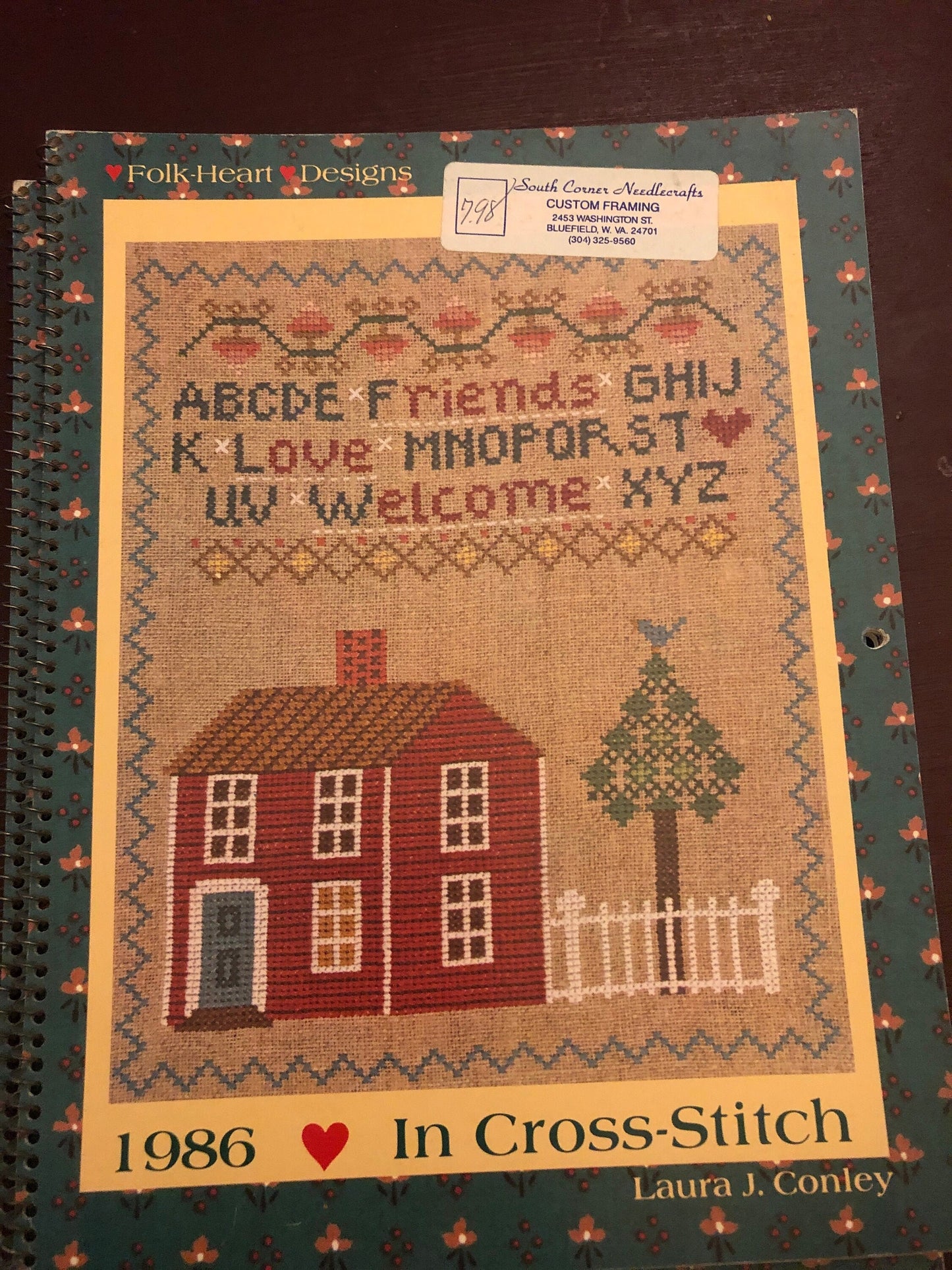 Cross Stitch Calendar, Folk Heart Designs, by Laura Conley, Year 1986*