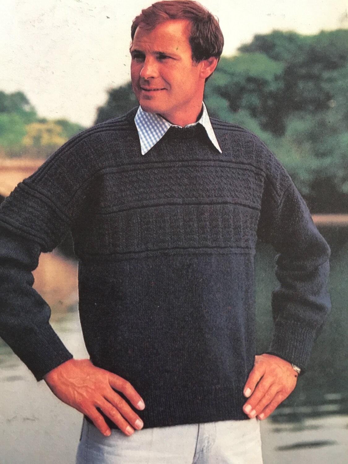 Hamlyn Publishing Group Fisherman&#39;s Sweater knitting pattern