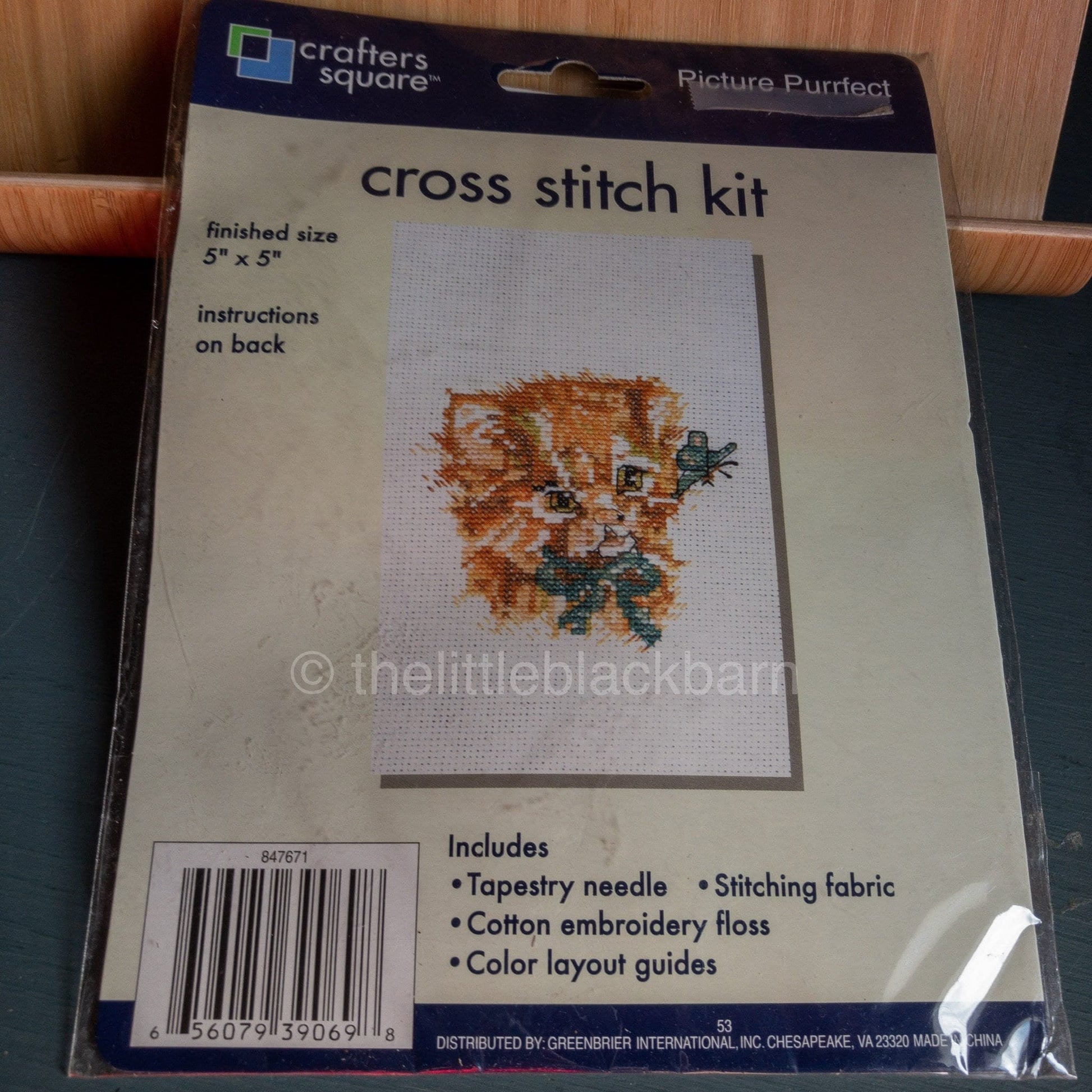 Crafters Square, Picture Purrfect, Kitten, Counted Cross Stitch Kit*