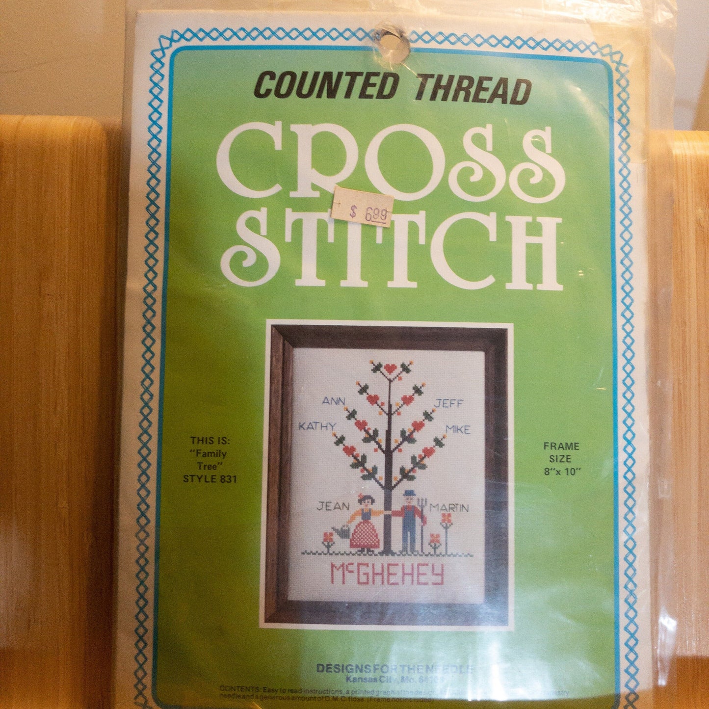 Designs For the Needle, Family Tree, Vintage 1980, Counted Cross Stitch Kit