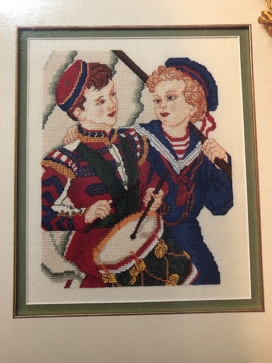 Victoria&#39;s Needle, Adam & Alexander, Designed by Vicky D&#39;Agostino, Vintage 1992 Counted Cross Stitch Pattern