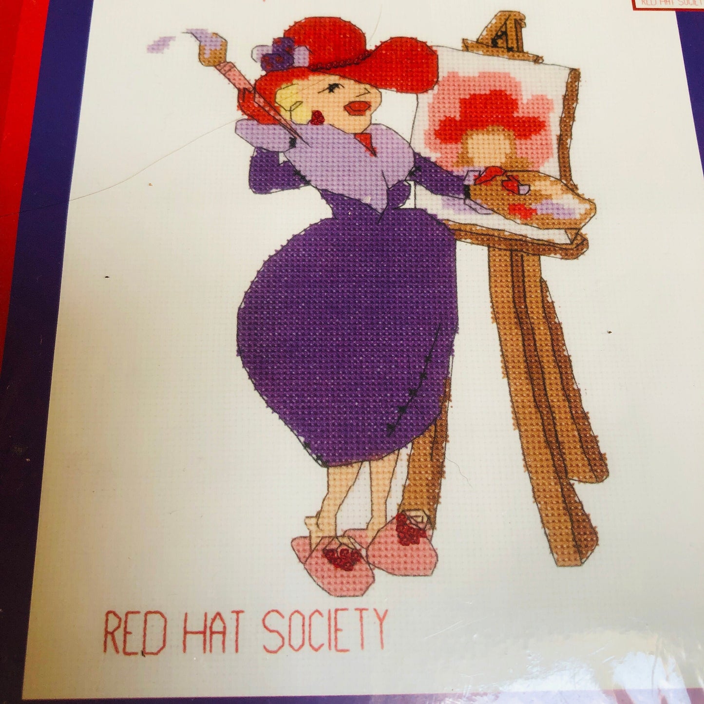 Candamar Designs, Red Hat Society, Express Yourself, 2005 Counted Cross Stitch Kit*