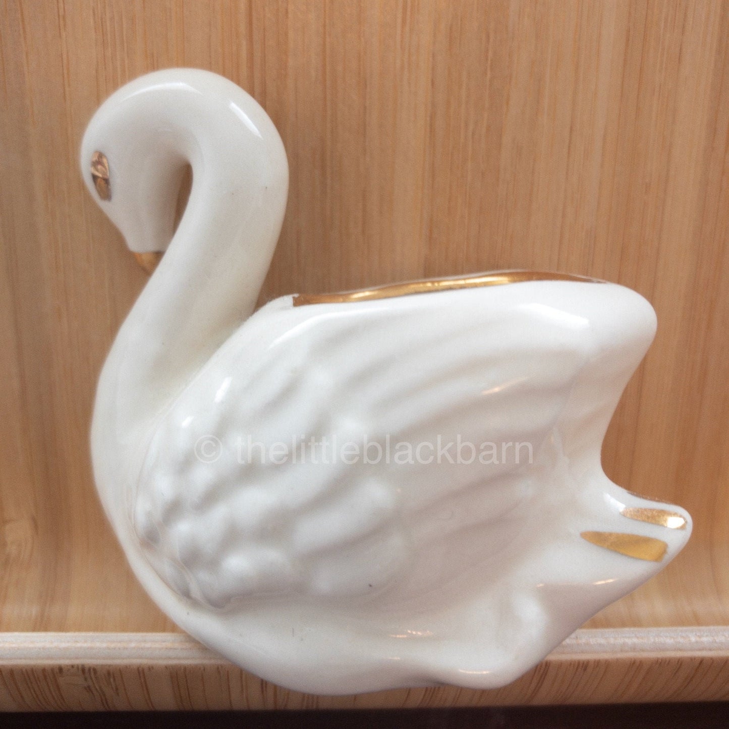 Swan Figurine with Candle Painting