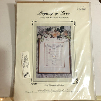 Lorri Birmingham, Legacy of Love, Counted Cross Stitch Chart