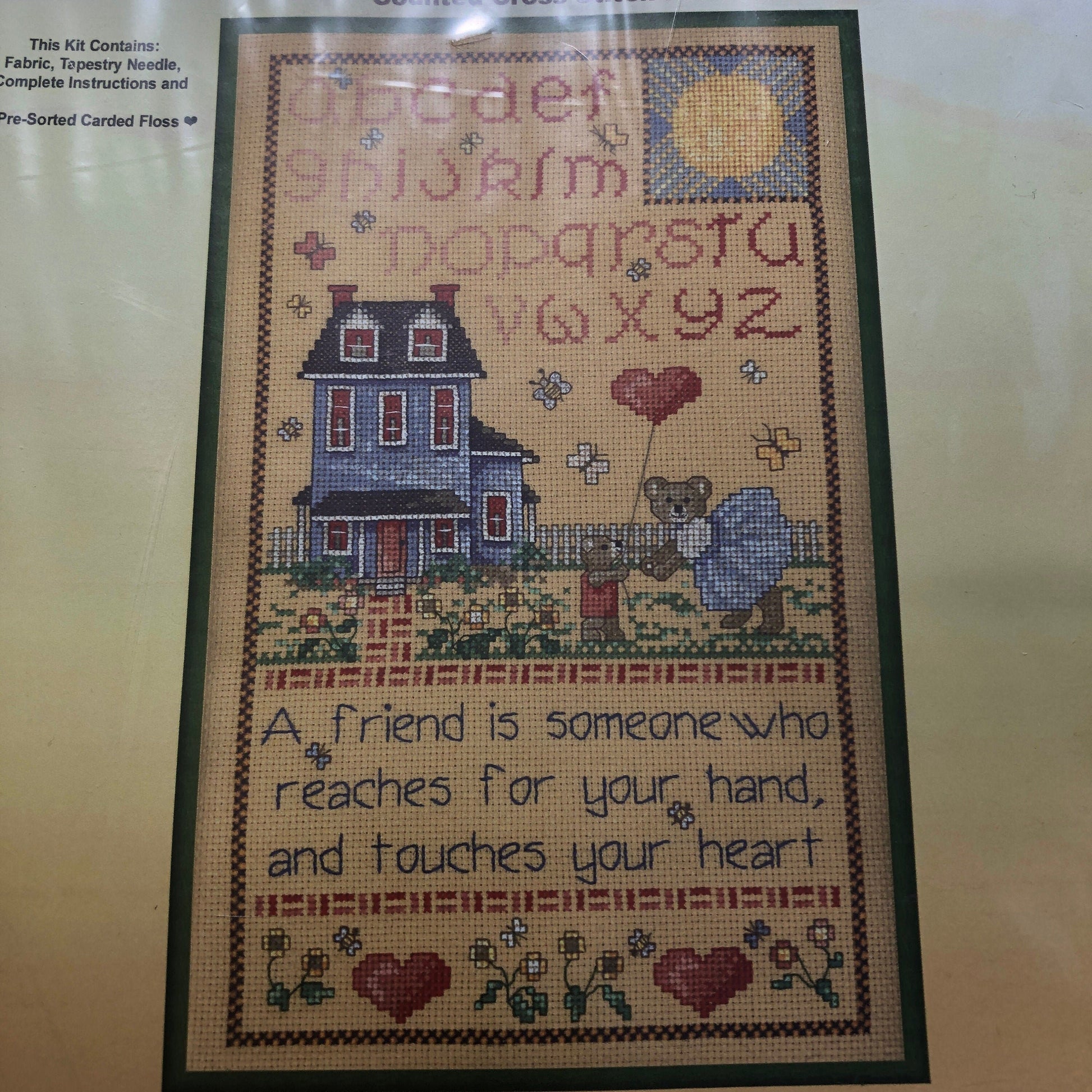 Cross My Heart, Day Sampler, 2006, Counted Cross Stitch Kit