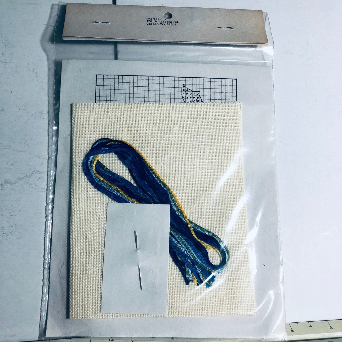 Impressions, Blue Iris, Cross Stitch Kit