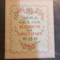 Needles &#39;N Hoops, Wedding, No.554, Easy To Do Vintage Sampler Kit,Personalization Kit Included