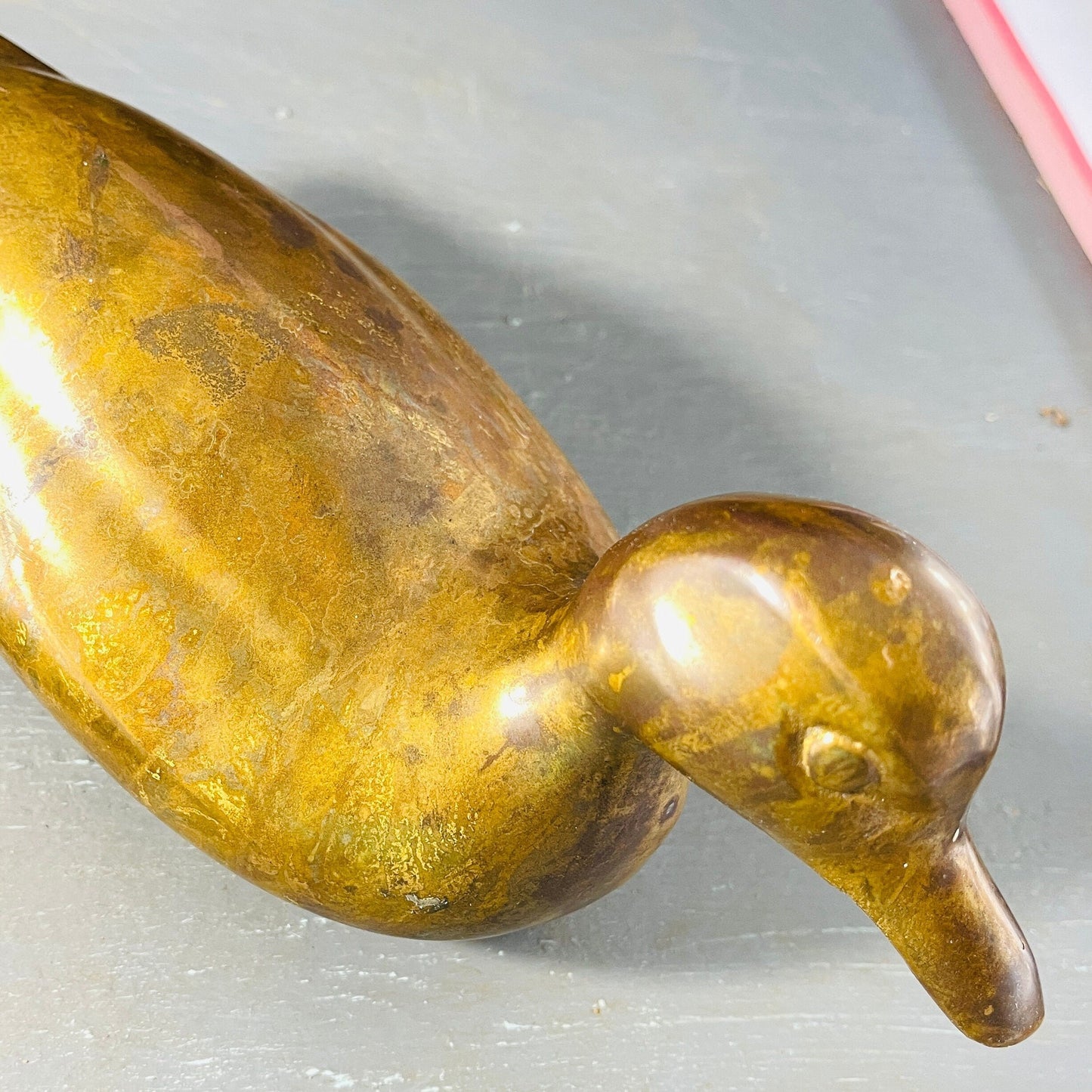 Heavy Brass Duck Figurine