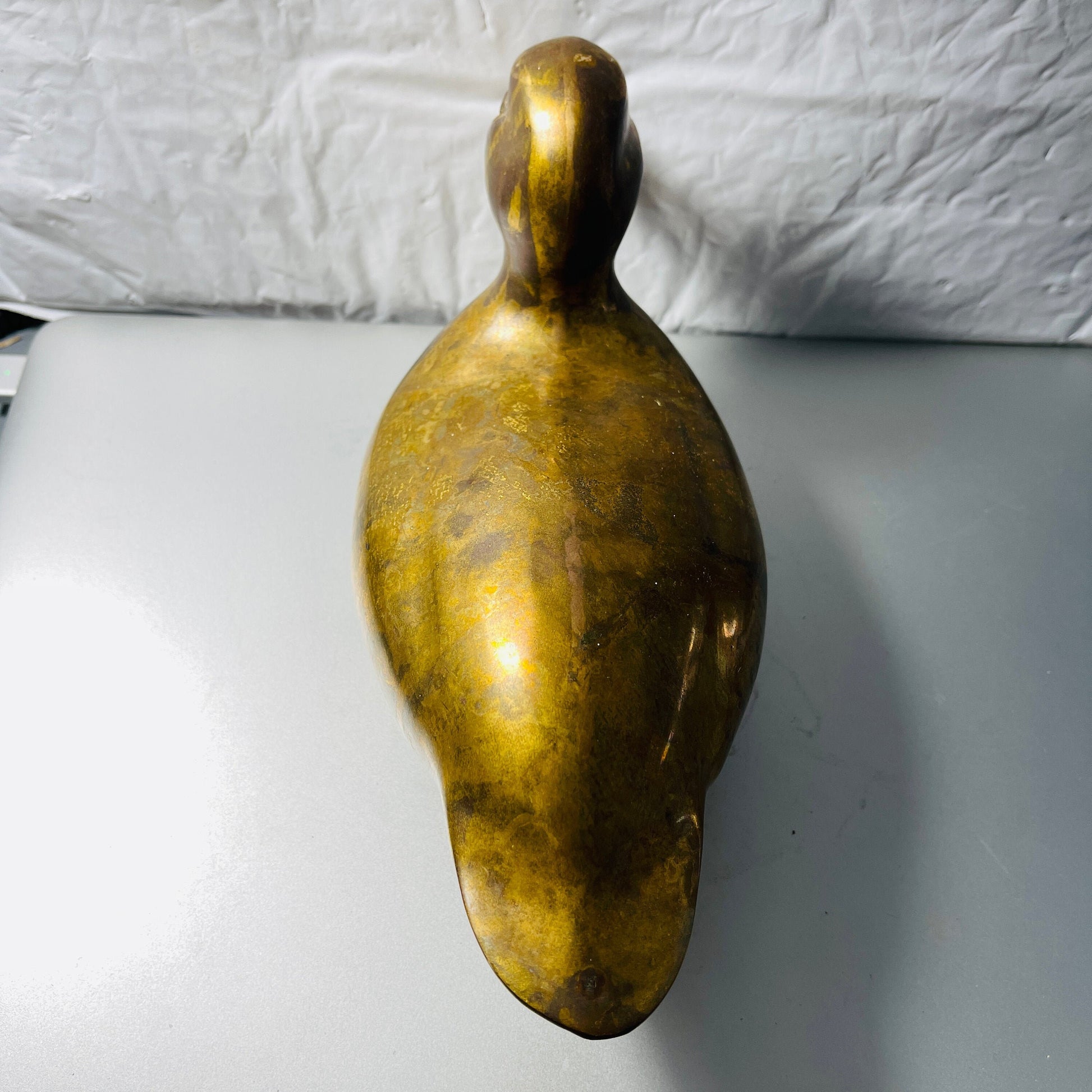 Heavy Brass Duck Figurine