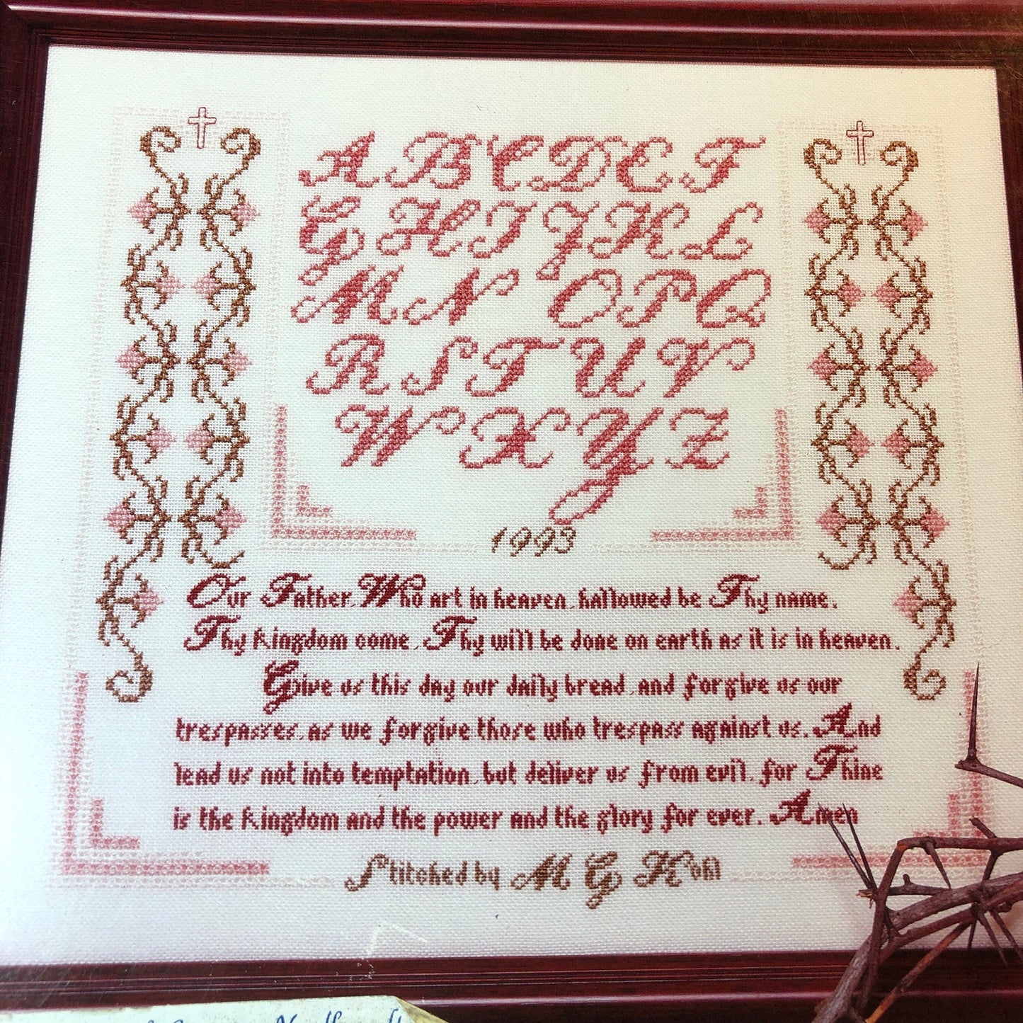 Kohl-Lection, The Lords Prayer, Vintage 1994, Counted Cross Stitch Chart