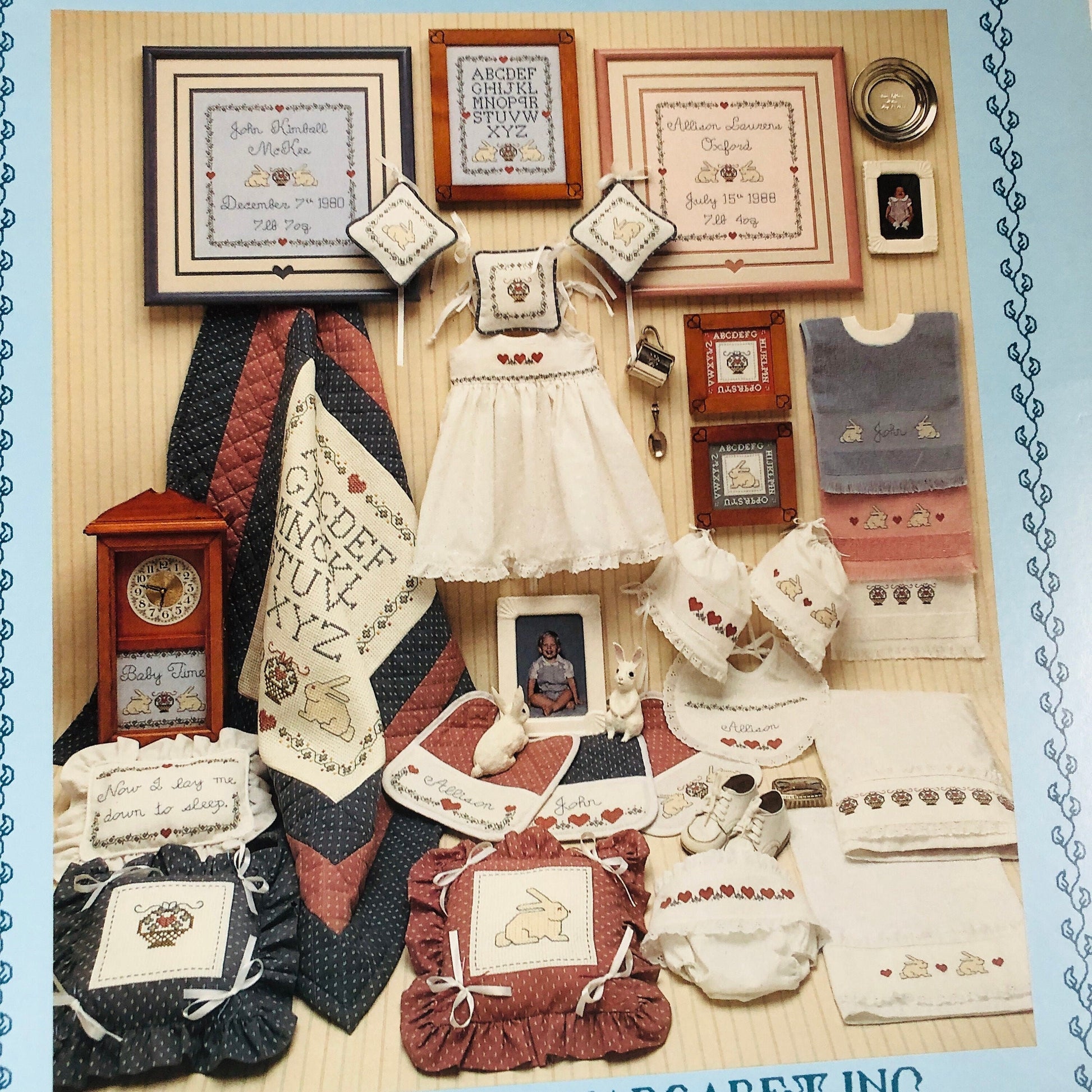 Margaret & Margaret, Nursery Sampling One, Vintage 1989, Counted Cross Stitch Chart