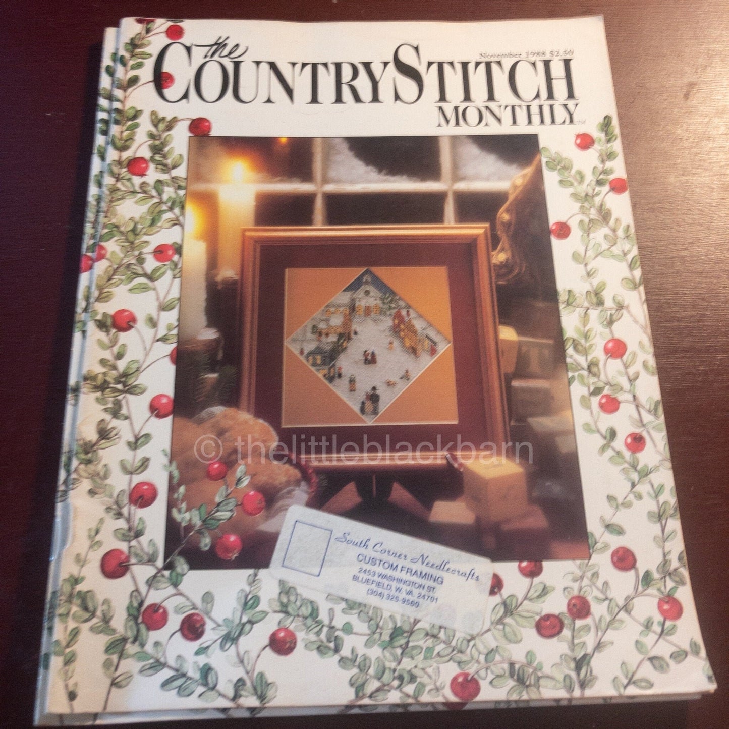 Country Stitch, Magazine, Vintage November 1988, Cross Stitch Patterns