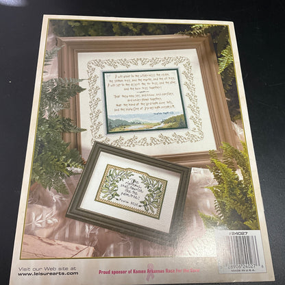 Praying Hands Scripture Wreath cross stitch chart a Leisure Arts Publication