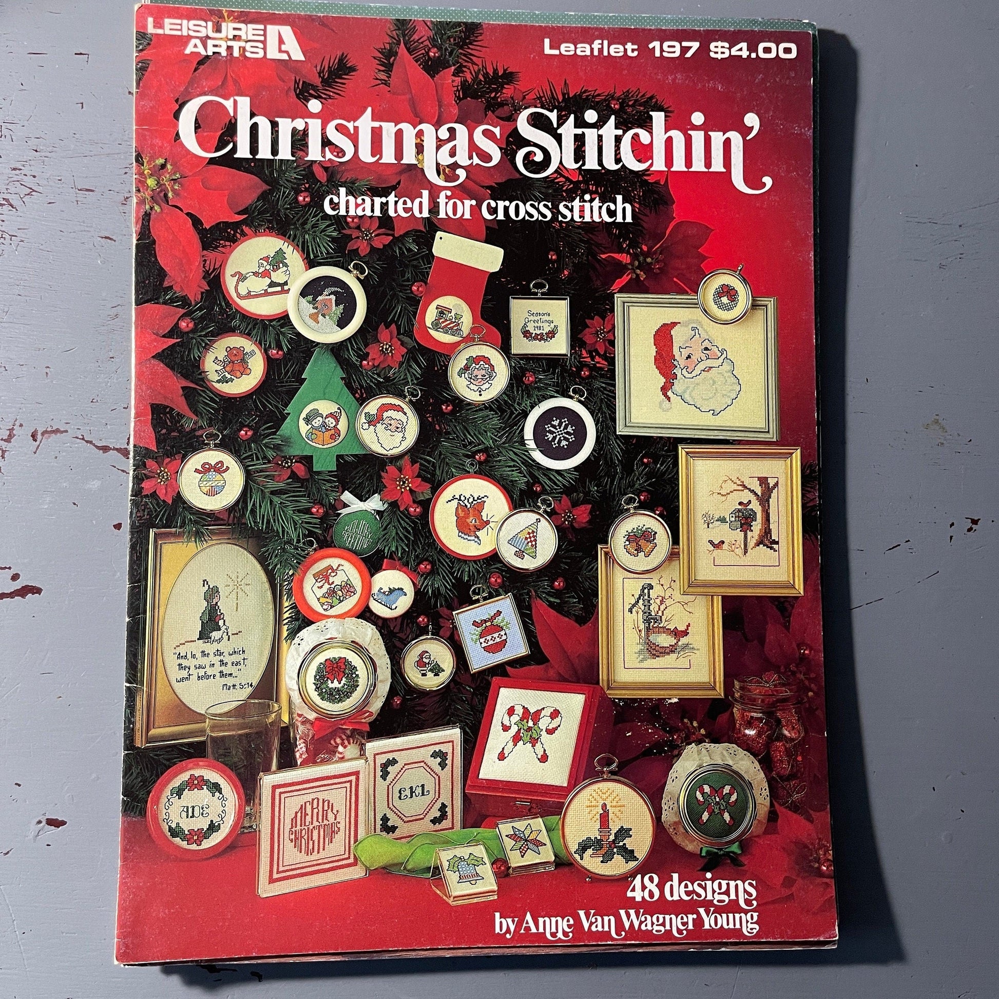 Leisure Arts choice of vintage Christmas counted cross stitch charts see pictures and variations*