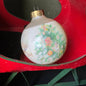 Hallmark Grandparents dated 1995Keepsake white glass ball ornament QX2419