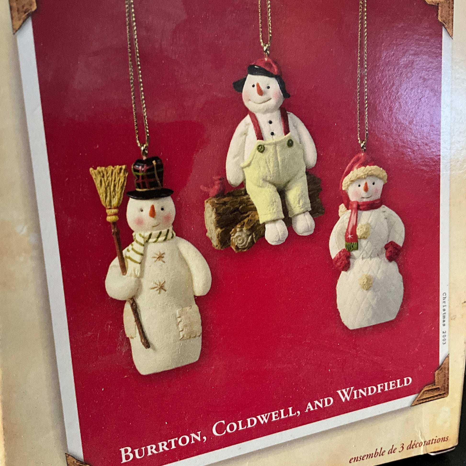 Hallmark Burrton , Coldwell, and Windfield Dated 2003 Keepsake ornament QXG2557