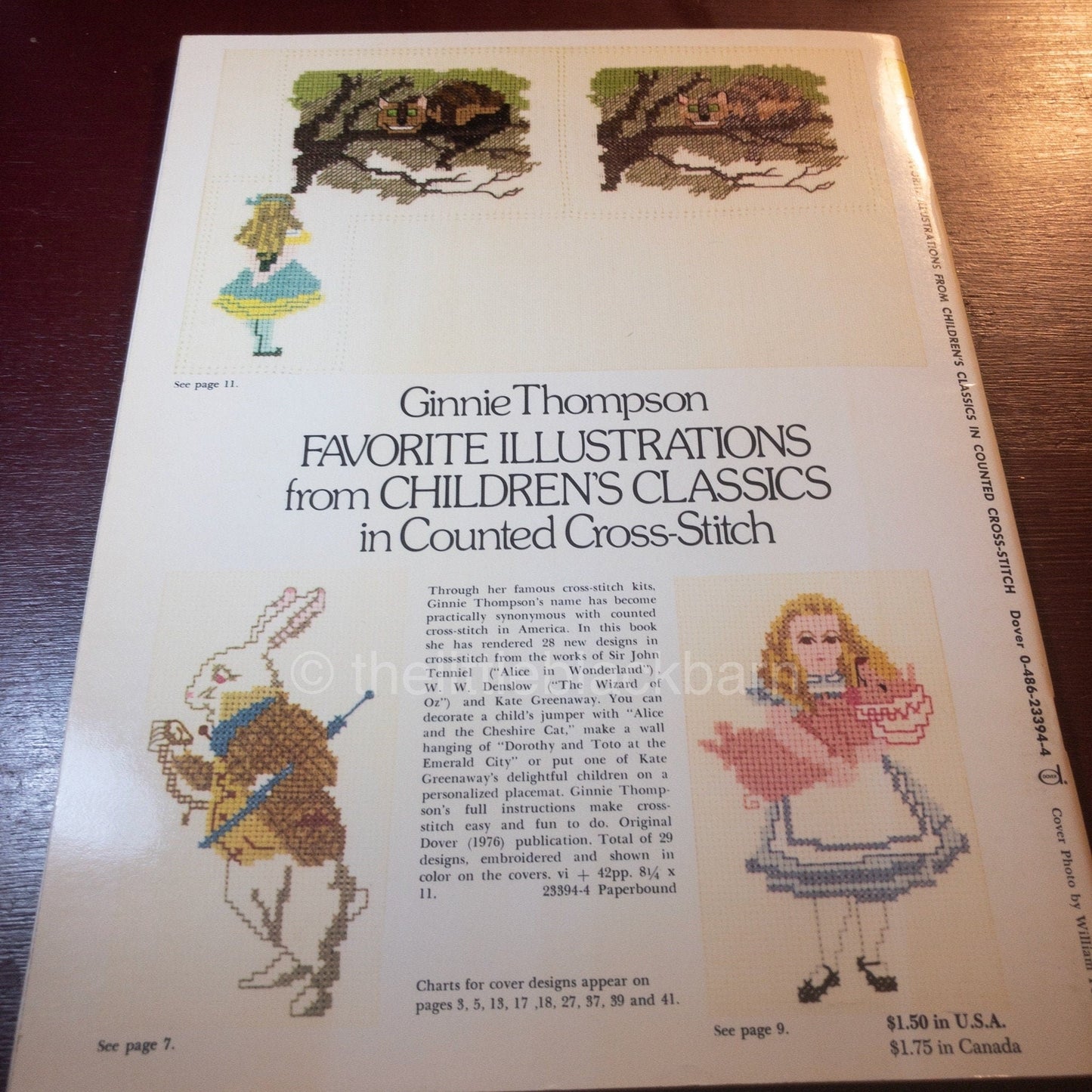 Ginnie Thompson, Favorite Illustrations, from Children&#39;s Classics* *Vintage 1976, Counted Cross Stitch Designs