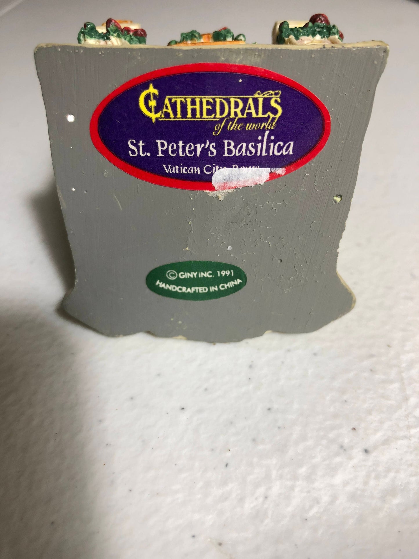 St. Peter&#39;s Basilica Cathedrals of the World Vintage 1991 Miniature Building Sculpture