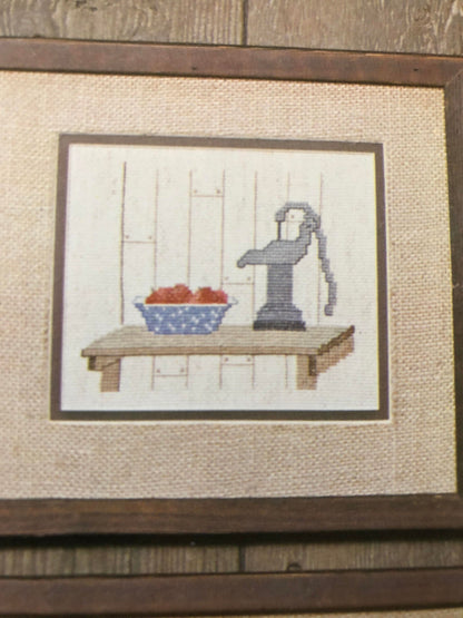 Linda Myers Country Still Life The Art of Cross Stitch Vintage 1980 Leaflet 5 Counted Cross Stitch Chart Book