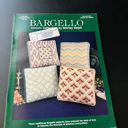 Bargello Classic Collection by Shirley Delph 84300 & 84305 set of 2 pillow needlecraft patterns