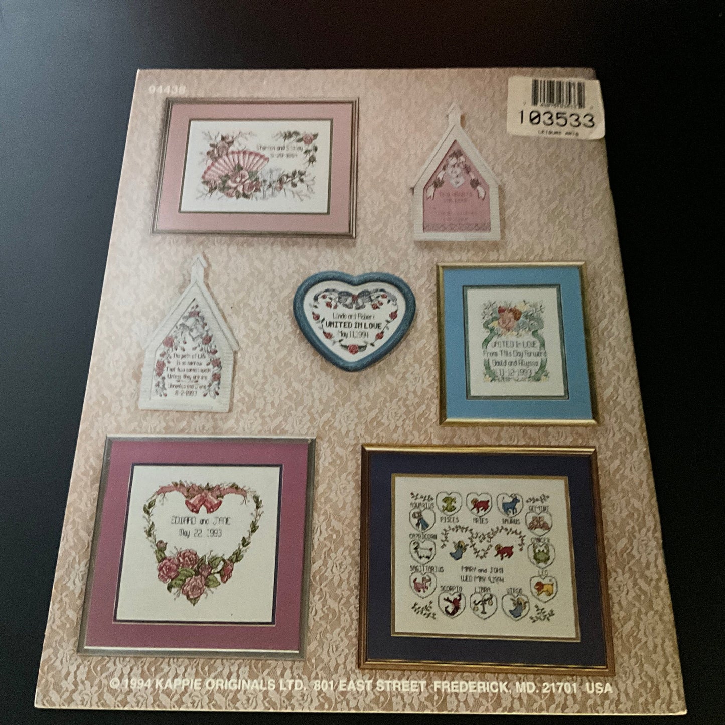 Kount on Kappie choice vintage counted cross stitch charts see pictures and variations*