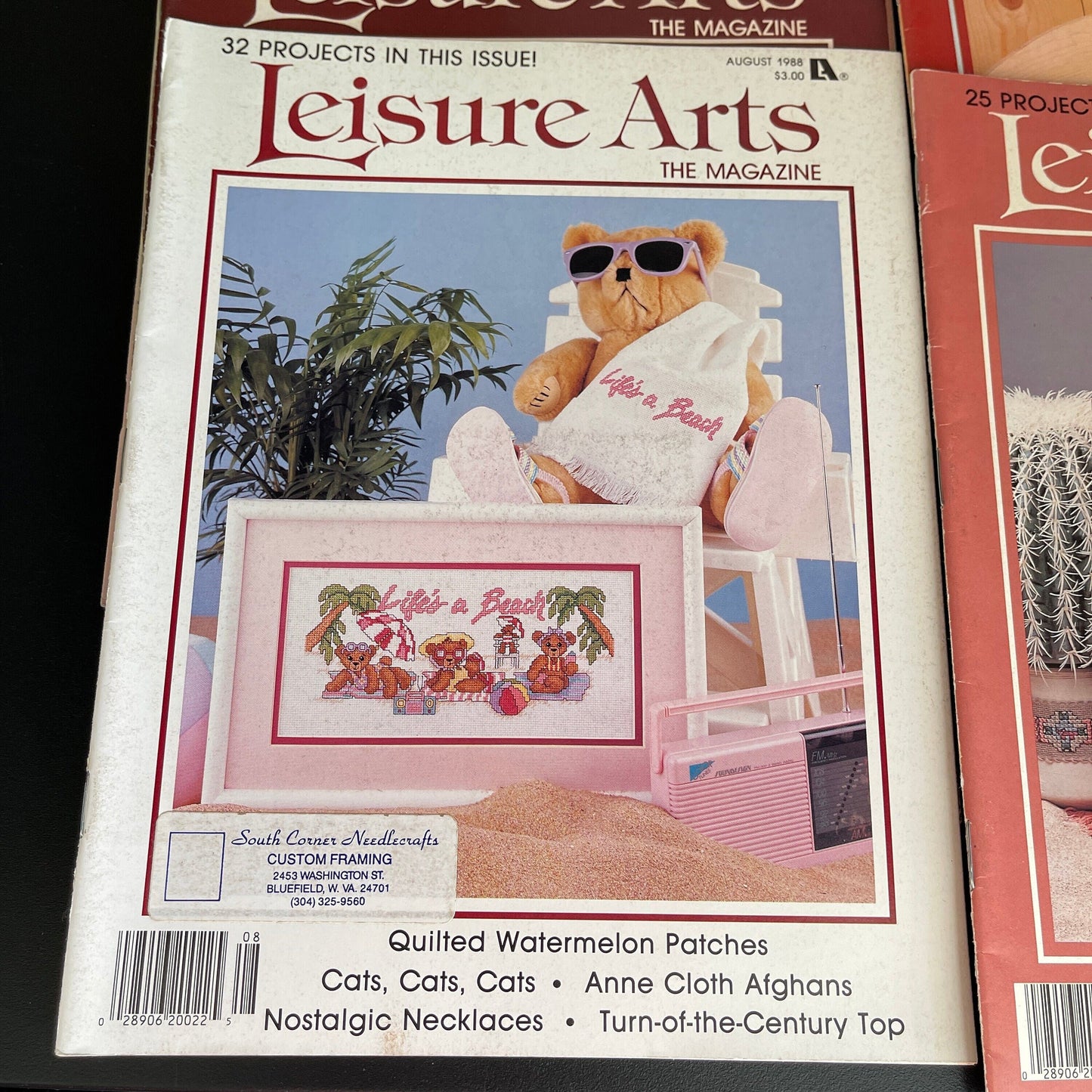 Leisure Arts the magazine lot of 5 vintage cross stitch charts see pictures and description*