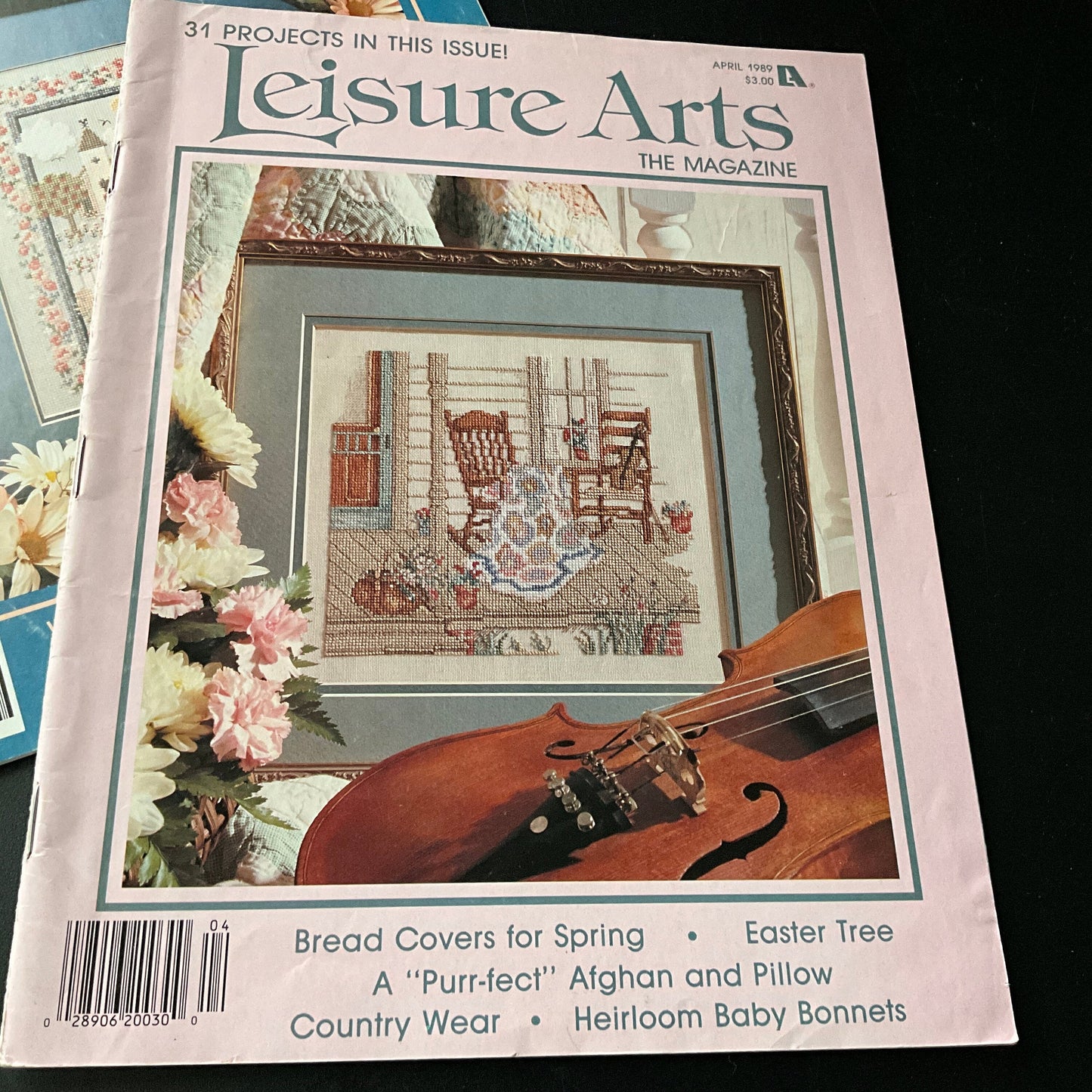 Leisure Arts the magazine lot of 7 vintage cross stitch charts see pictures and description*