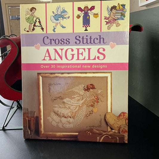 David & Charles Cross Stitch Angels 30 designs vintage hardcover cross stitch pattern book*