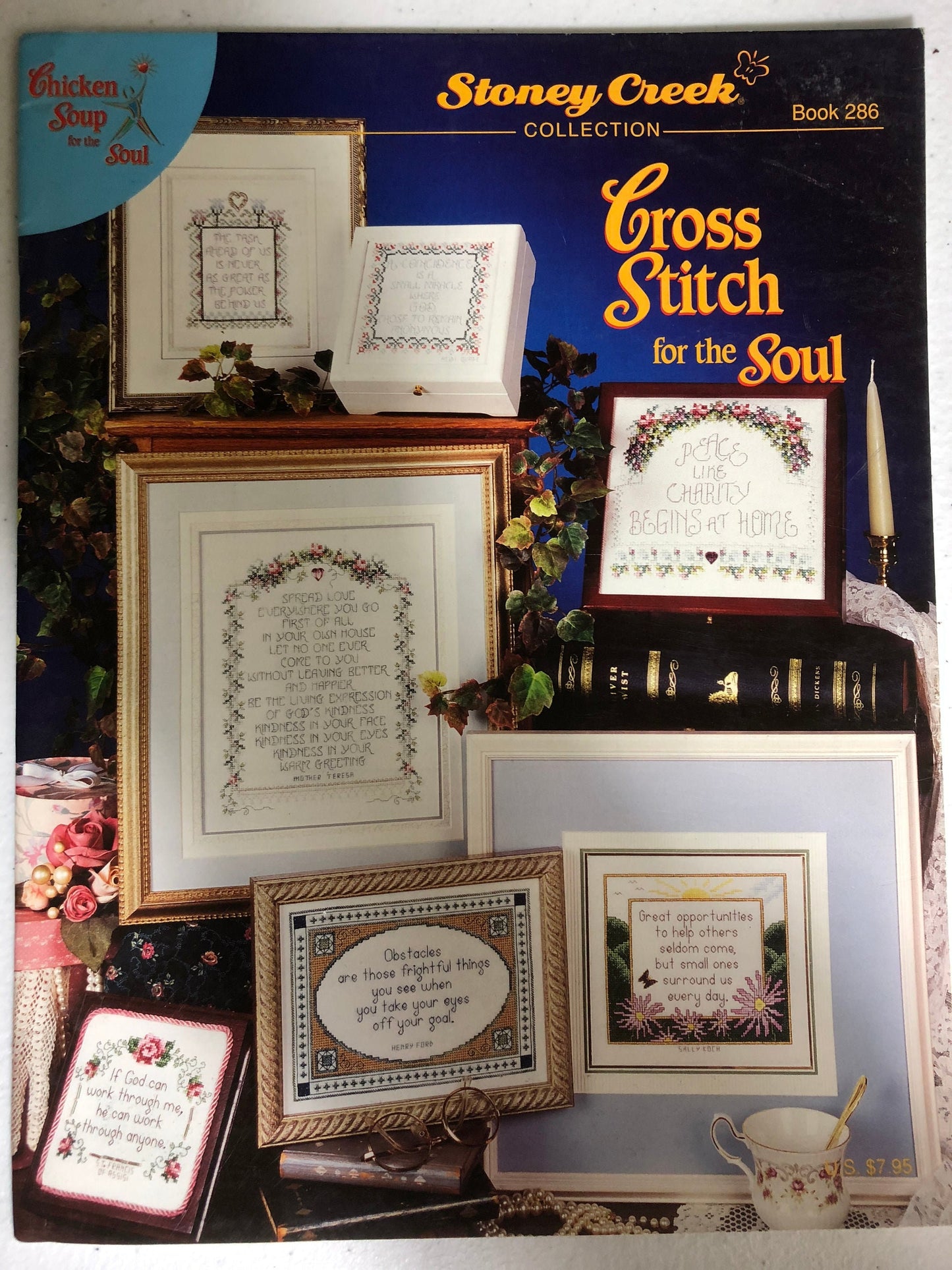 Stoney Creek Collection, Cross stitch for the Soul, Book 286, 2001, counted cross, stitch pattern book